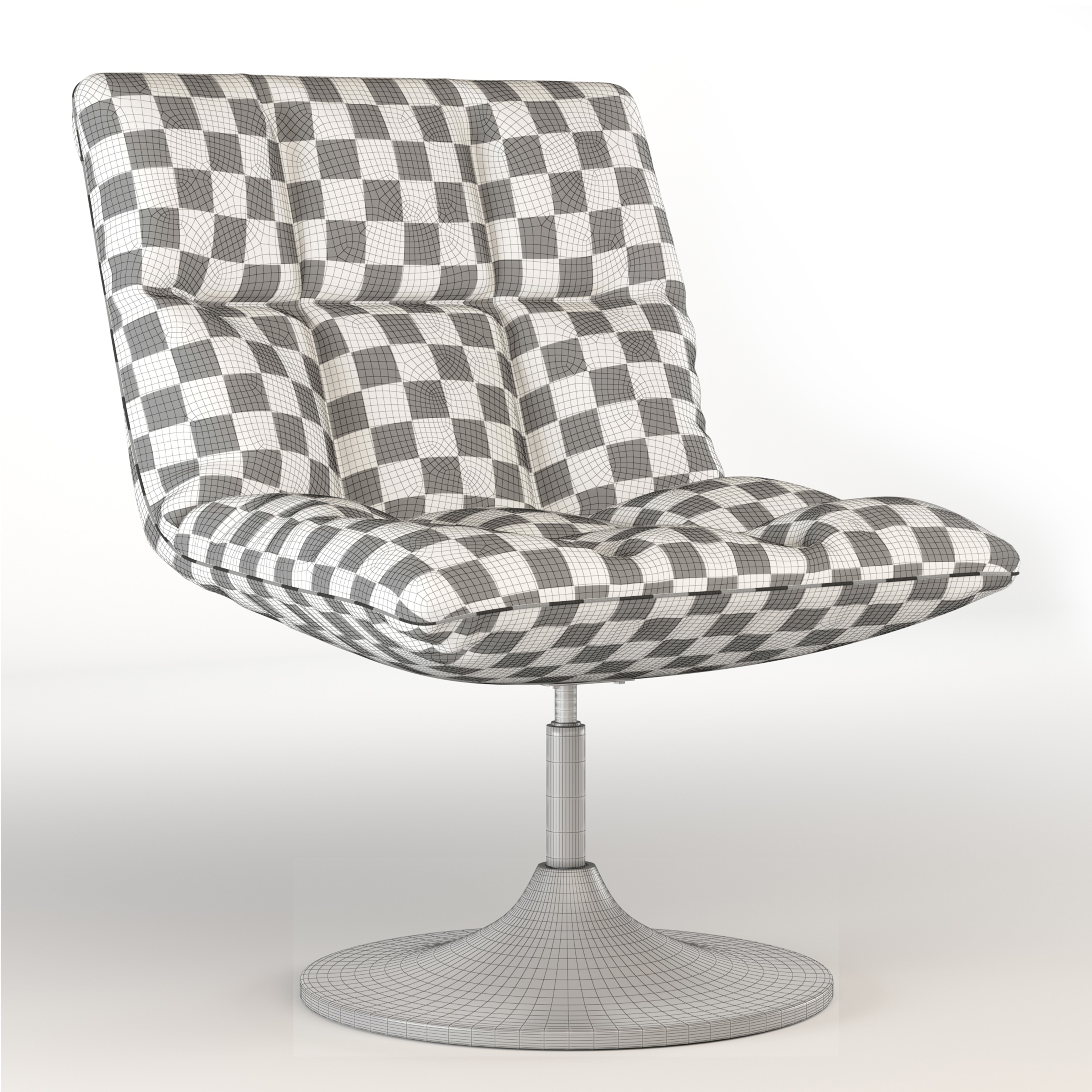 dutchbone-bar-lounge swivel chair leather 3D model_11