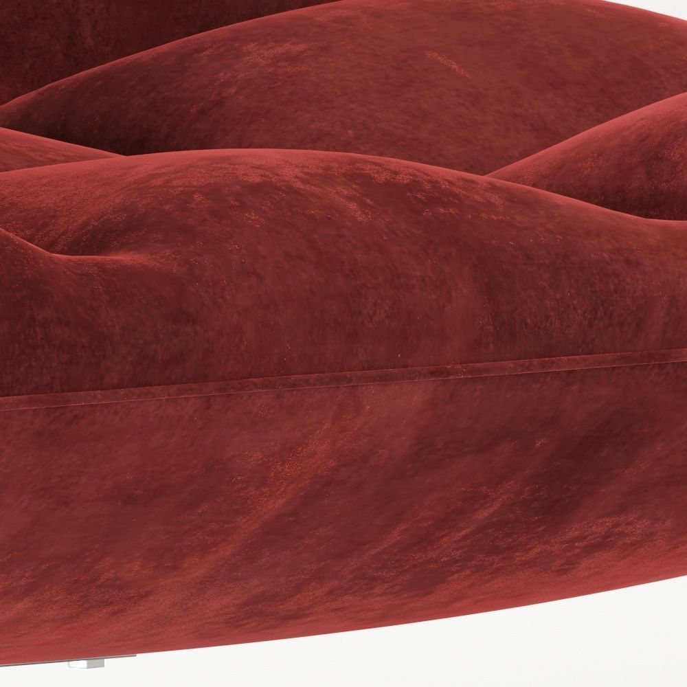 dutchbone-bar-lounge swivel chair leather 3D model_12