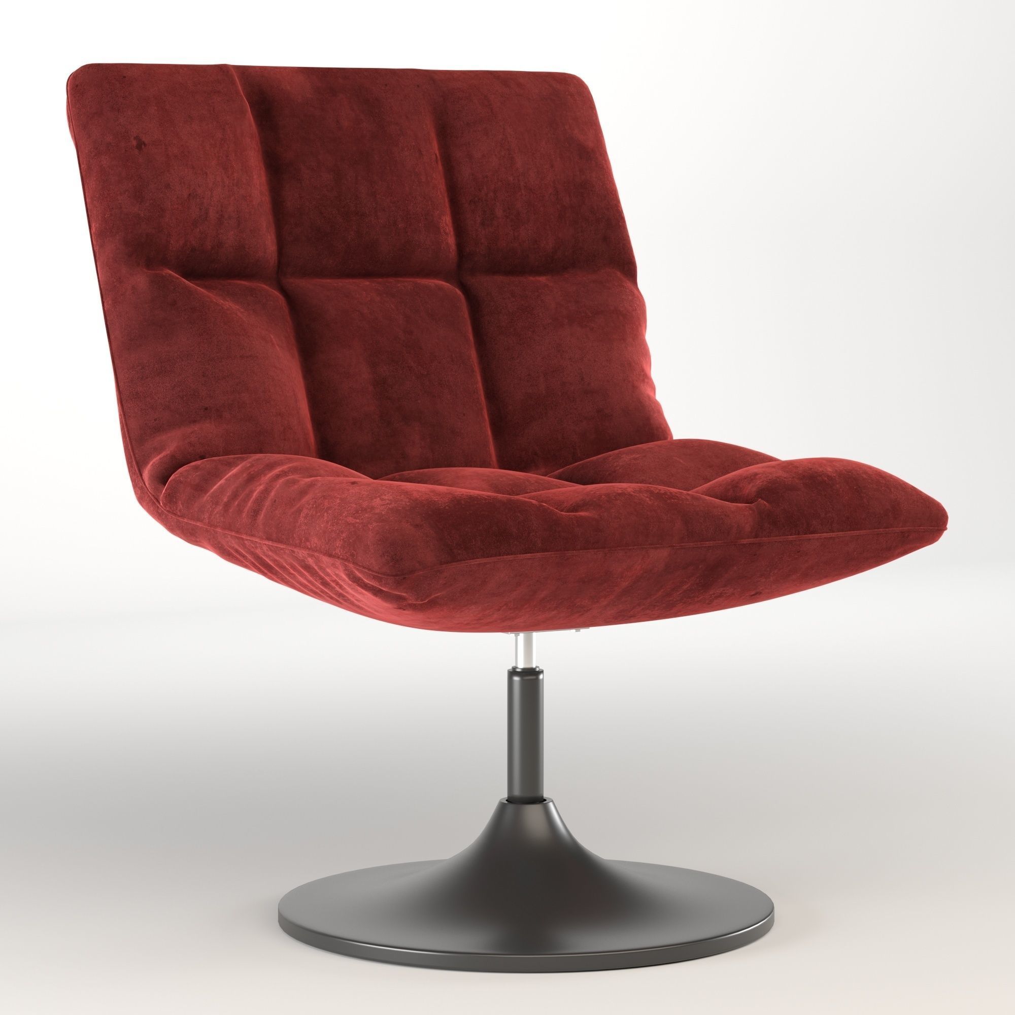 dutchbone-bar-lounge swivel chair leather 3D model_9