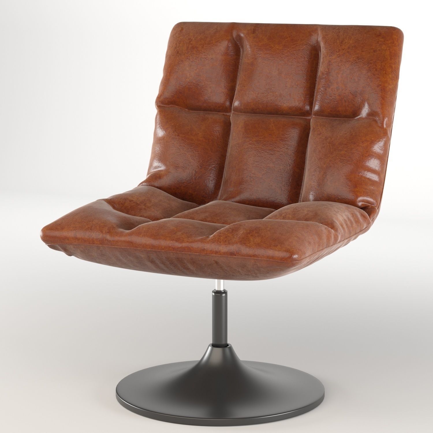 dutchbone-bar-lounge swivel chair leather 3D model_4