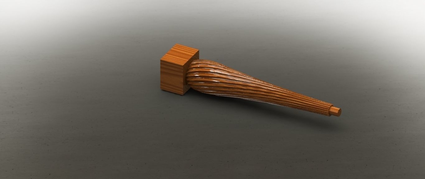 MODEL-3 wooden handle 3D model_1