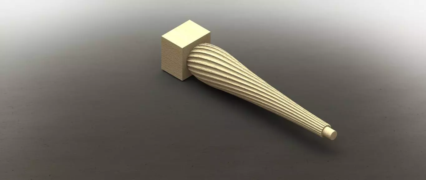 MODEL-3 wooden handle 3D model_0