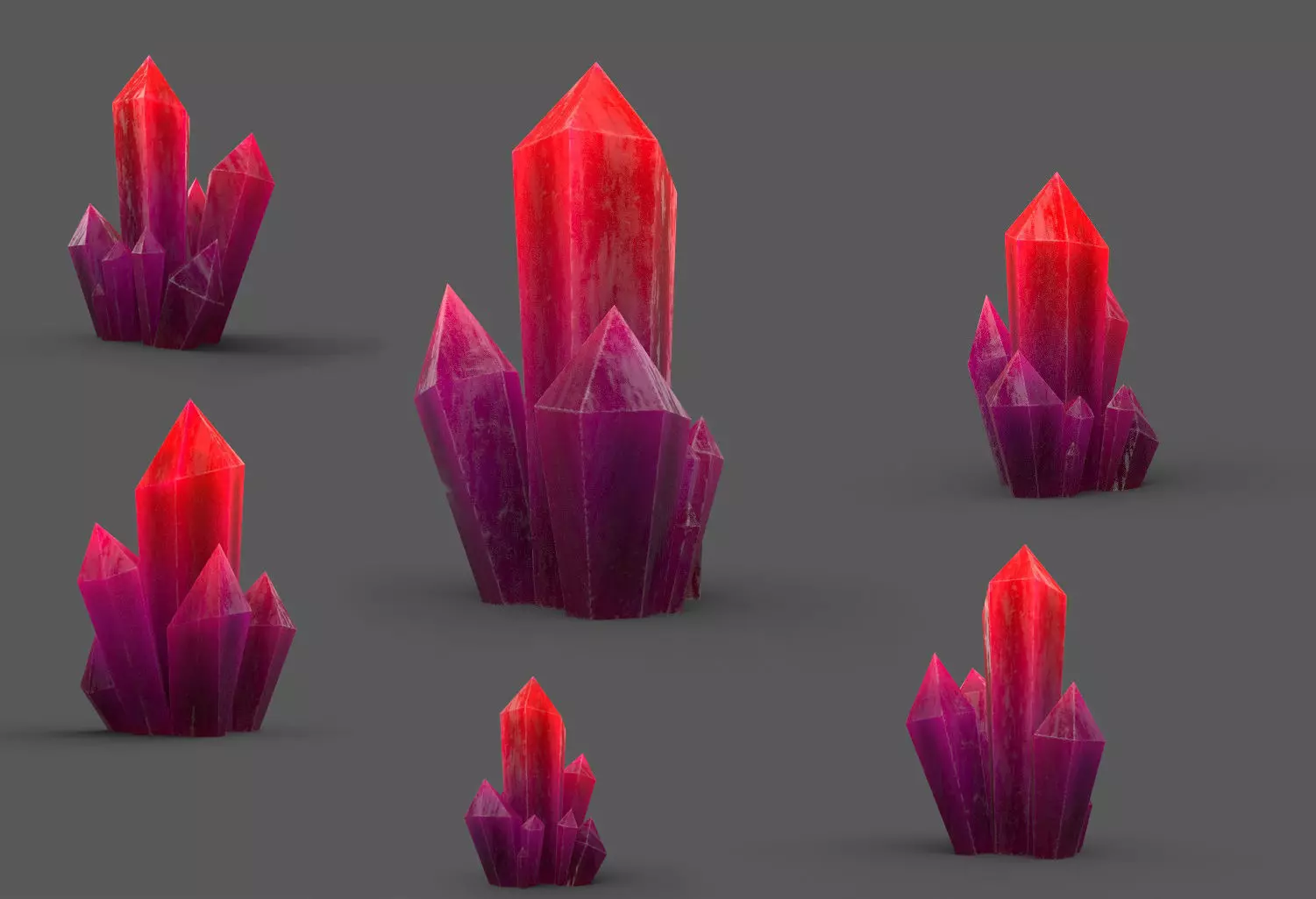 Crystal Low-poly crystals Low-poly 3D model