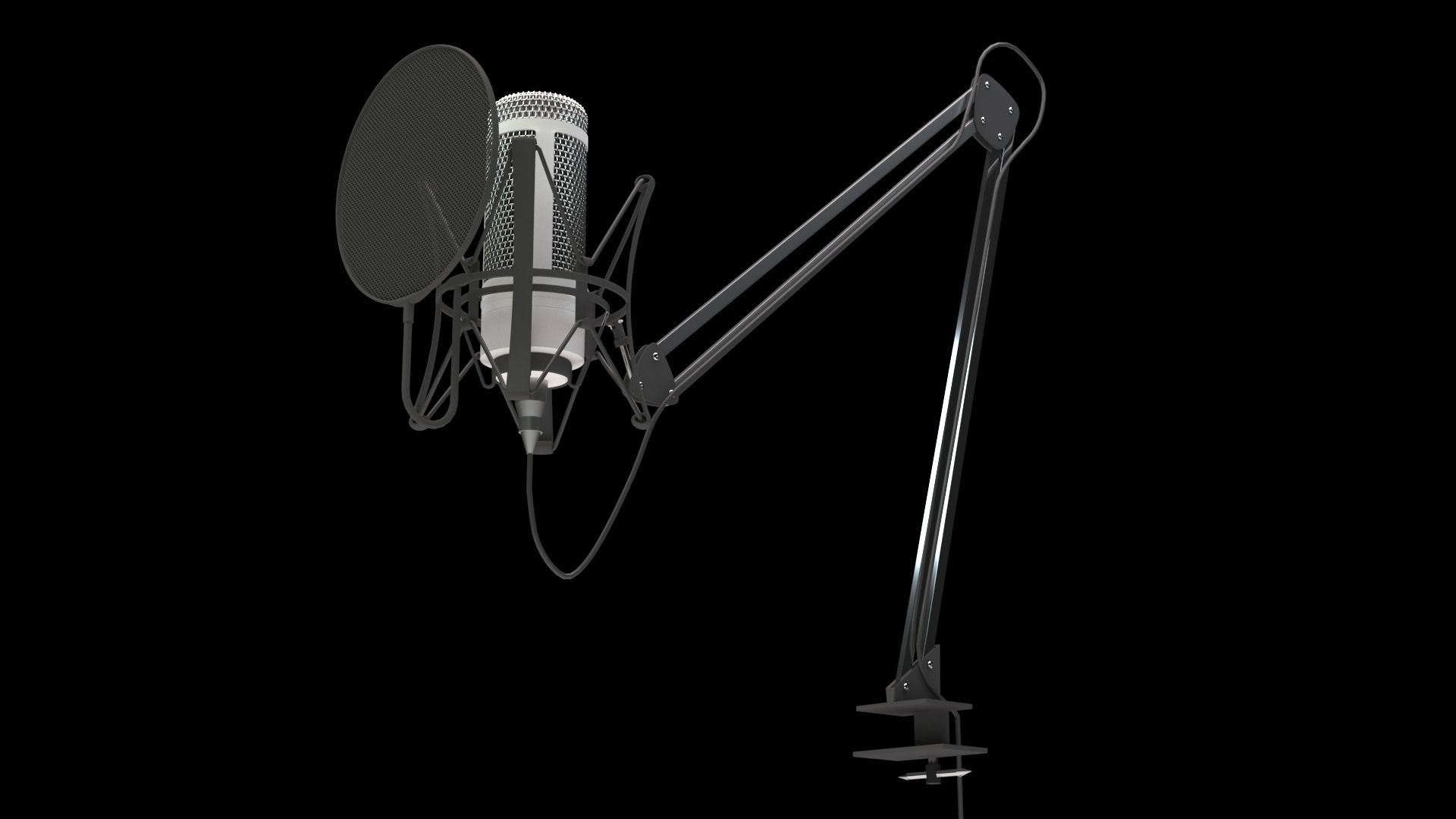 Microphone 3D model_3