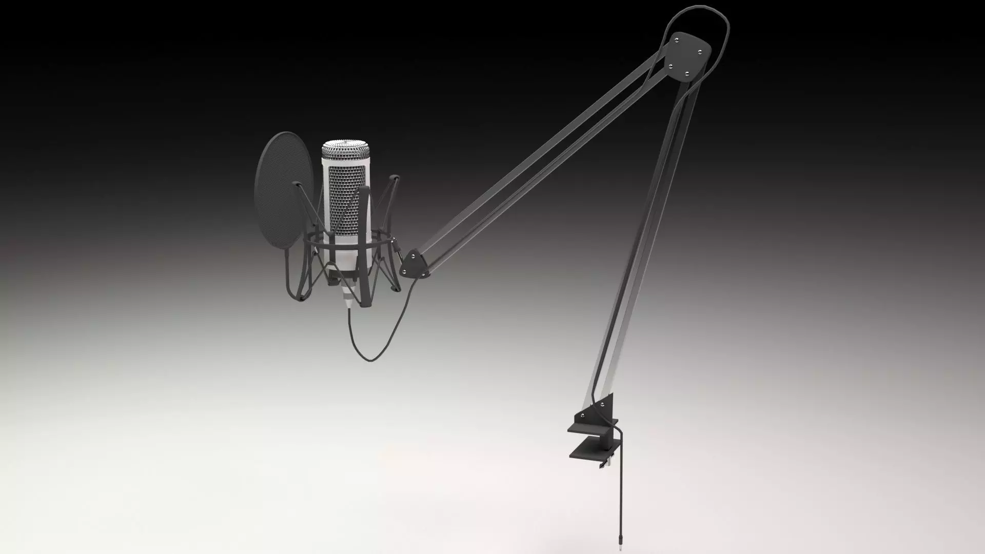 Microphone 3D model_0
