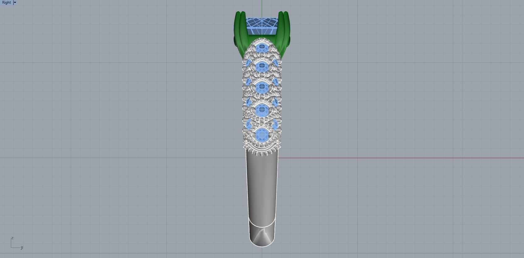 Engagement Beauty Ring With Diamonds 3D Print Model 3D print model_9