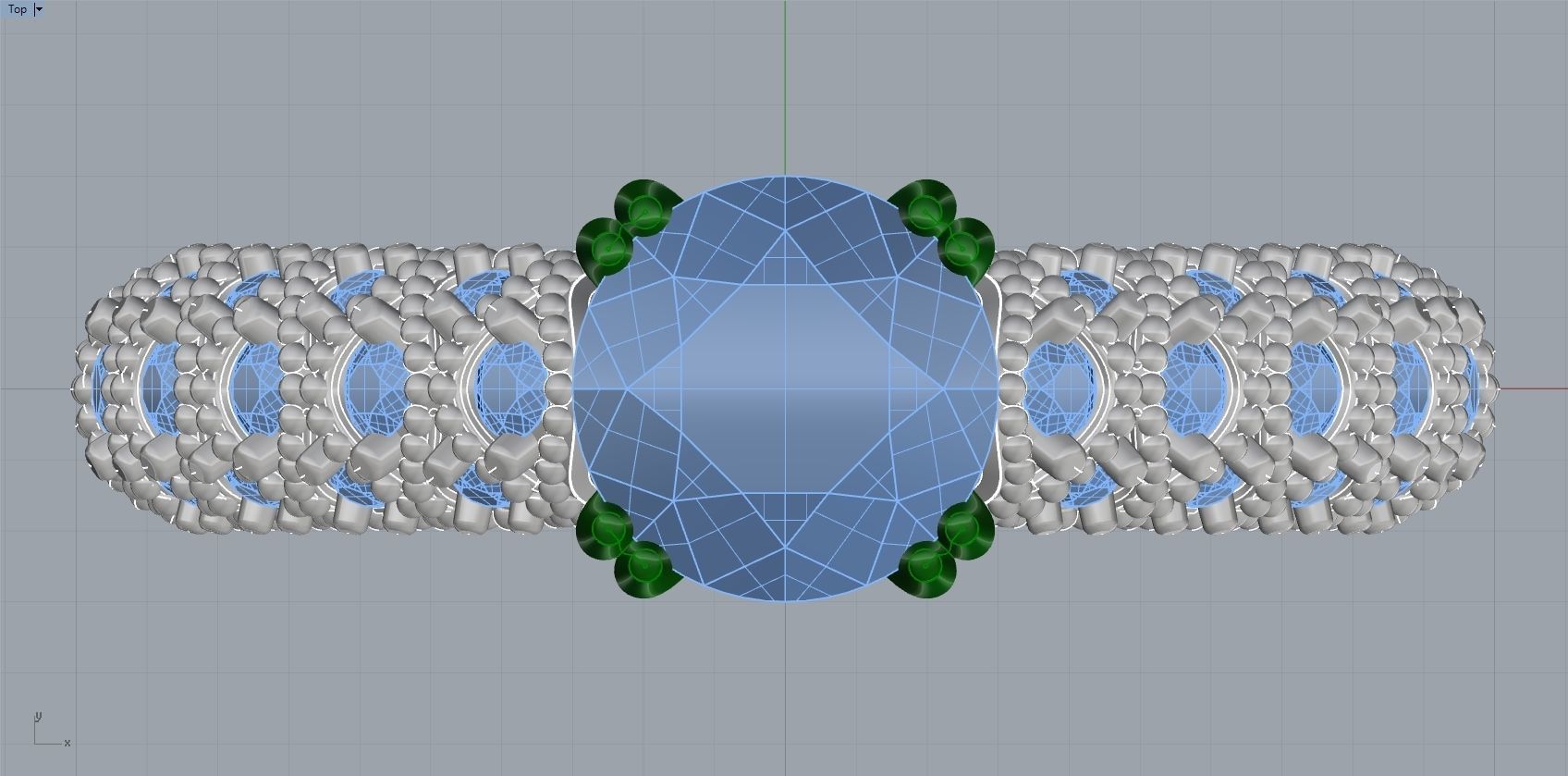 Engagement Beauty Ring With Diamonds 3D Print Model 3D print model_7