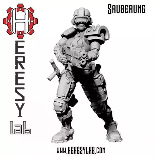 Heresylab - Sauberung Female Enforcer 3D print model