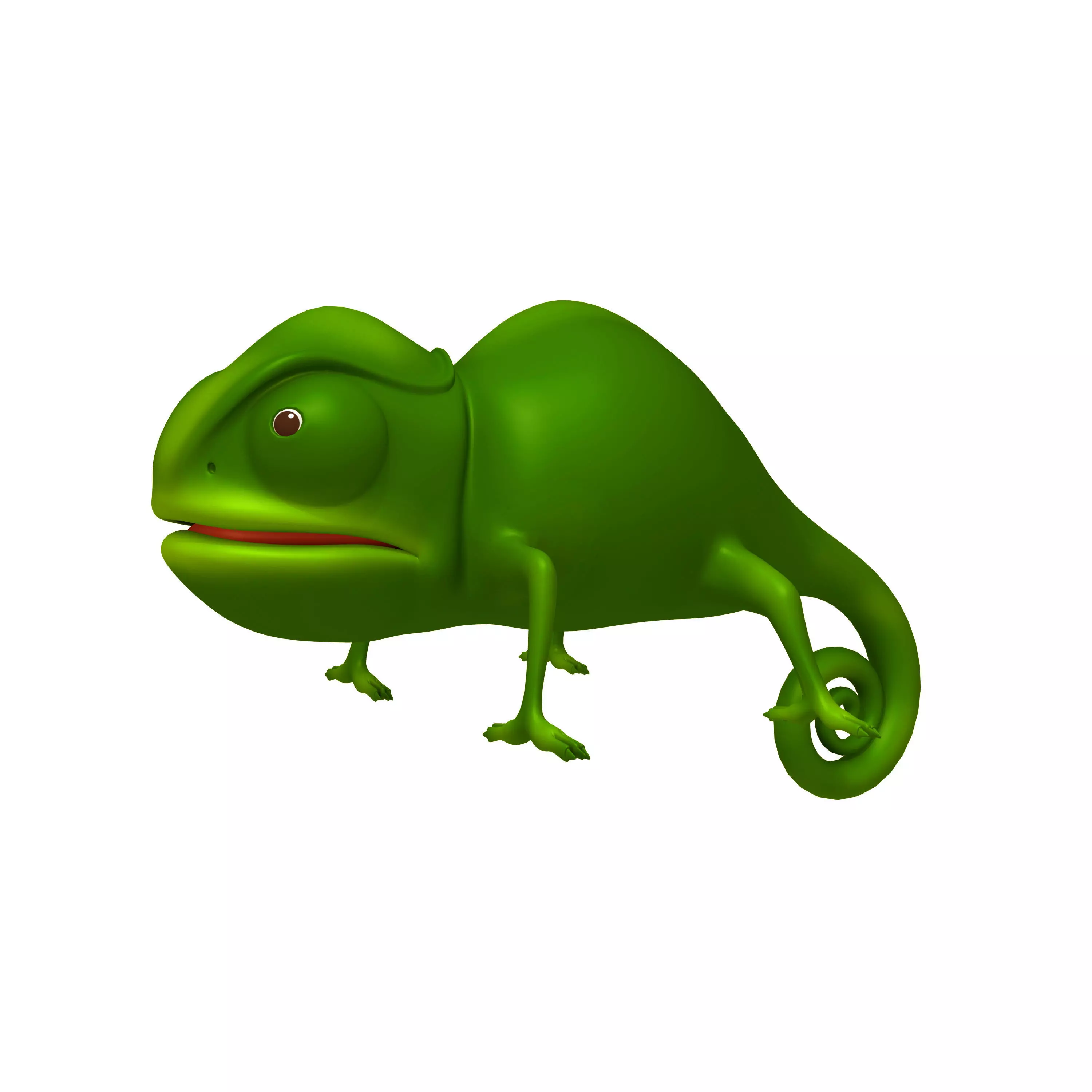 Chameleon Cartoon 3D model_0