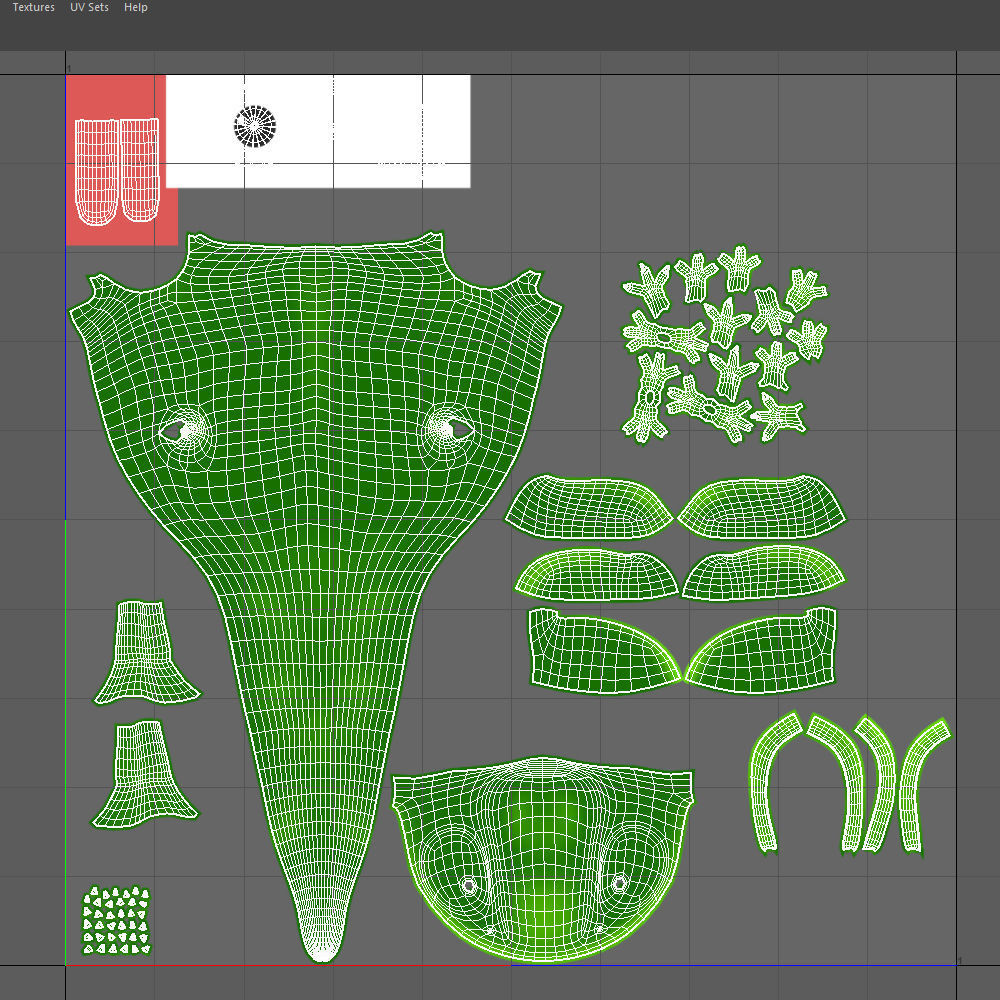 Chameleon Cartoon 3D model_14