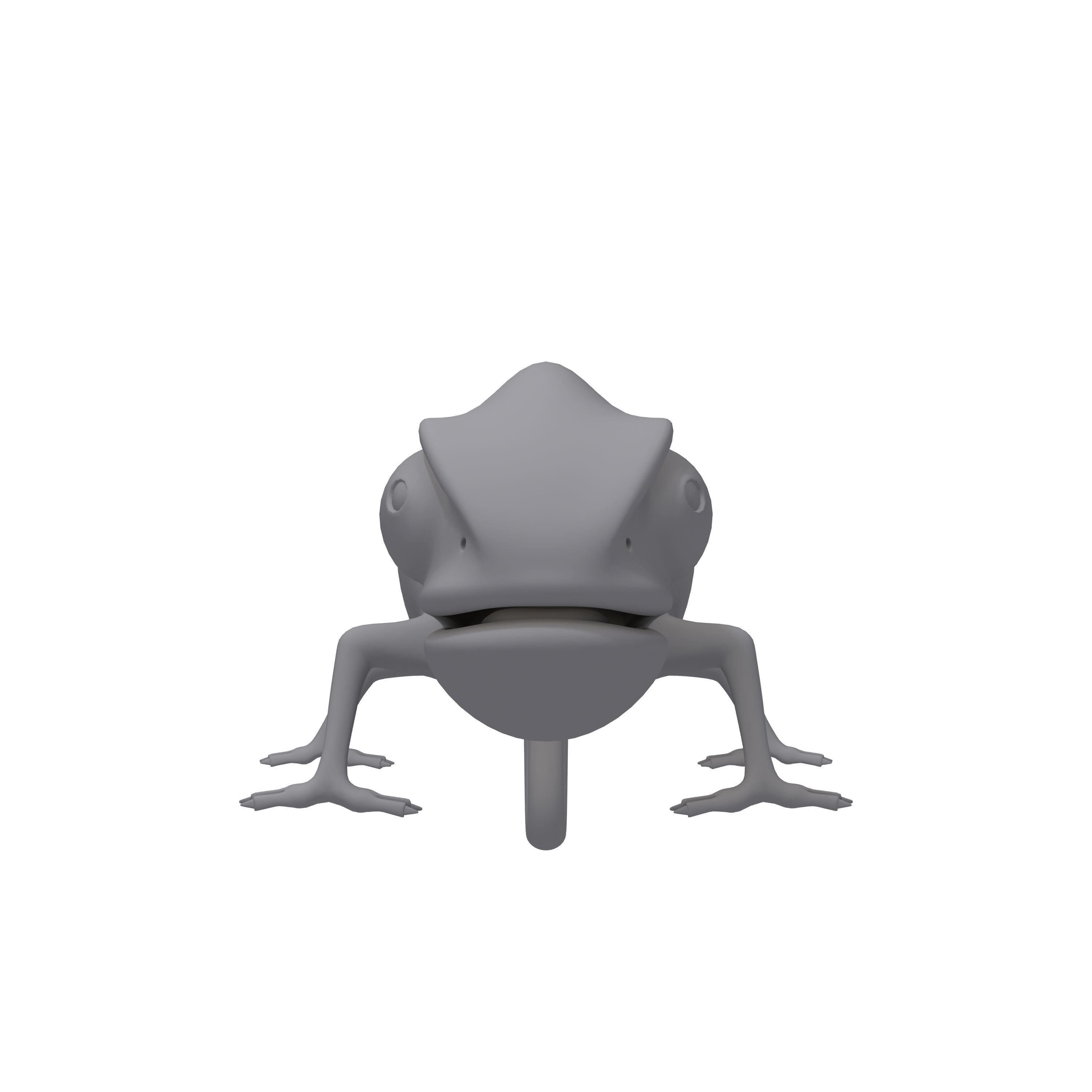 Chameleon Cartoon 3D model_8