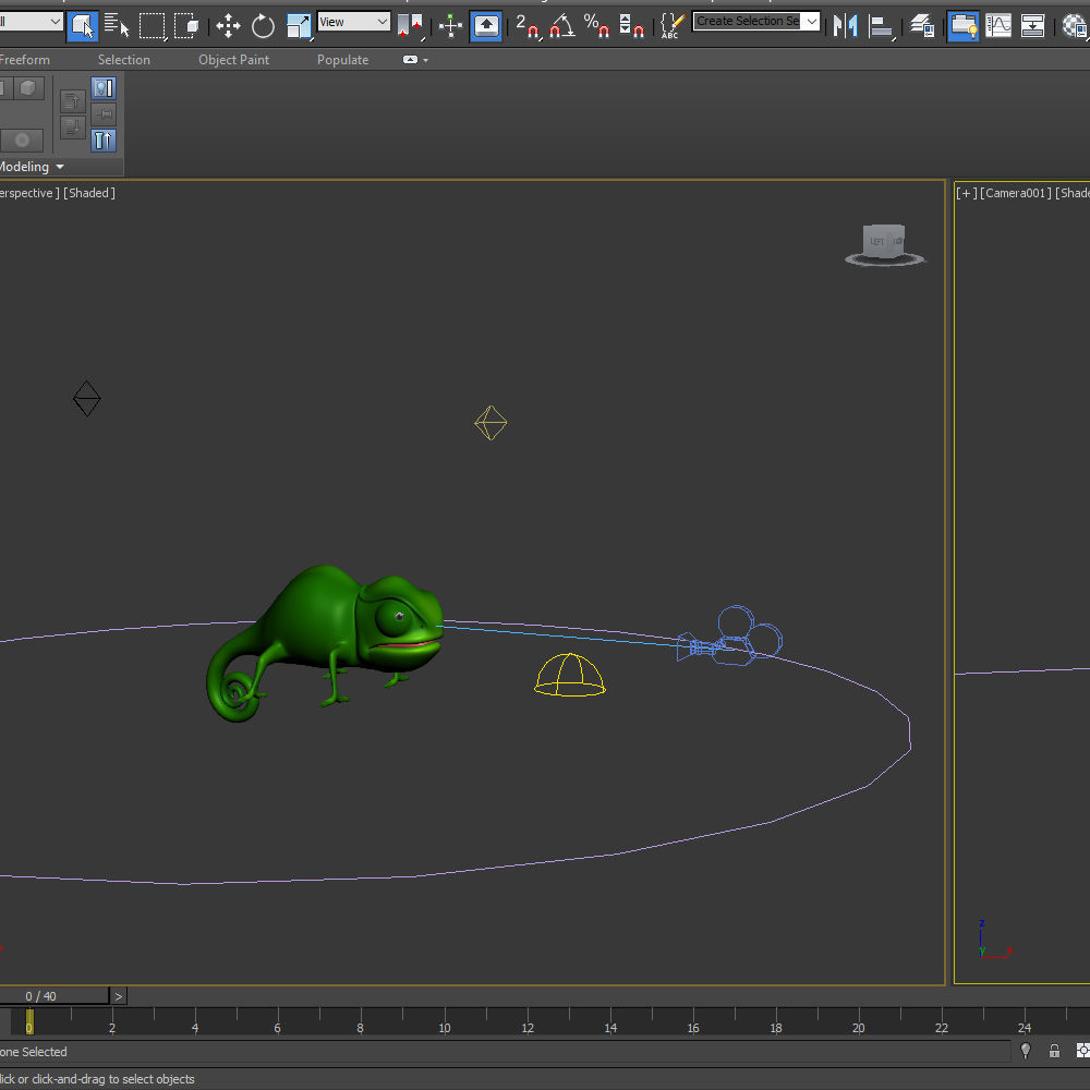 Chameleon Cartoon 3D model_15