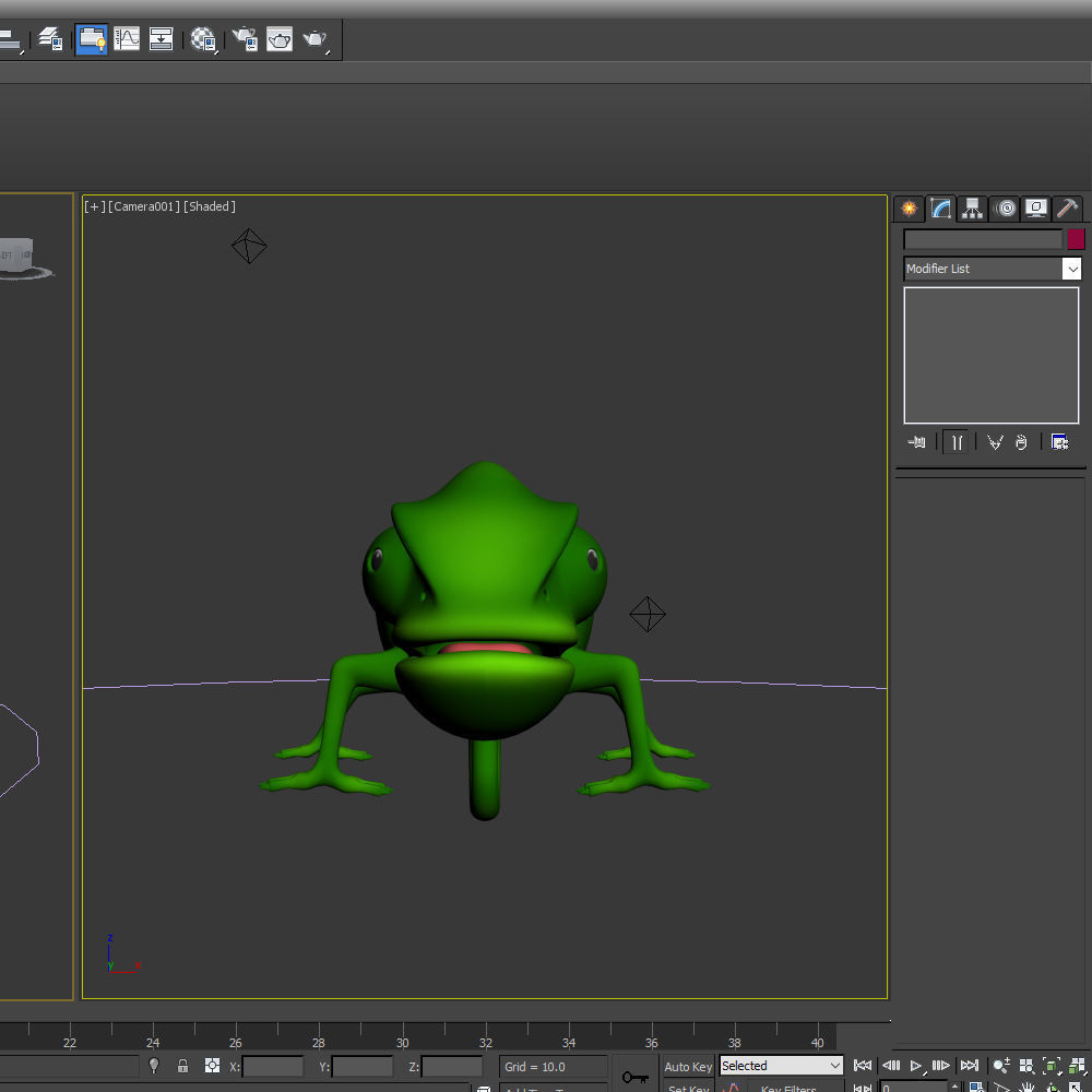 Chameleon Cartoon 3D model_16