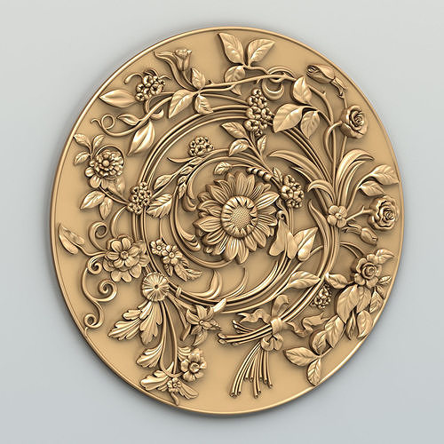 Round rosette 025 3D model