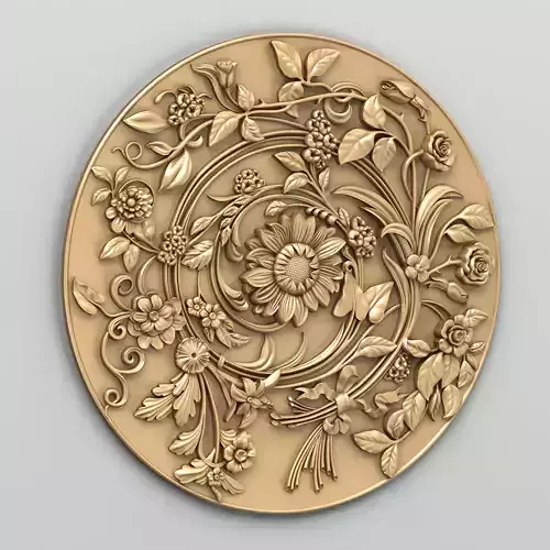 Round rosette 025 3D model