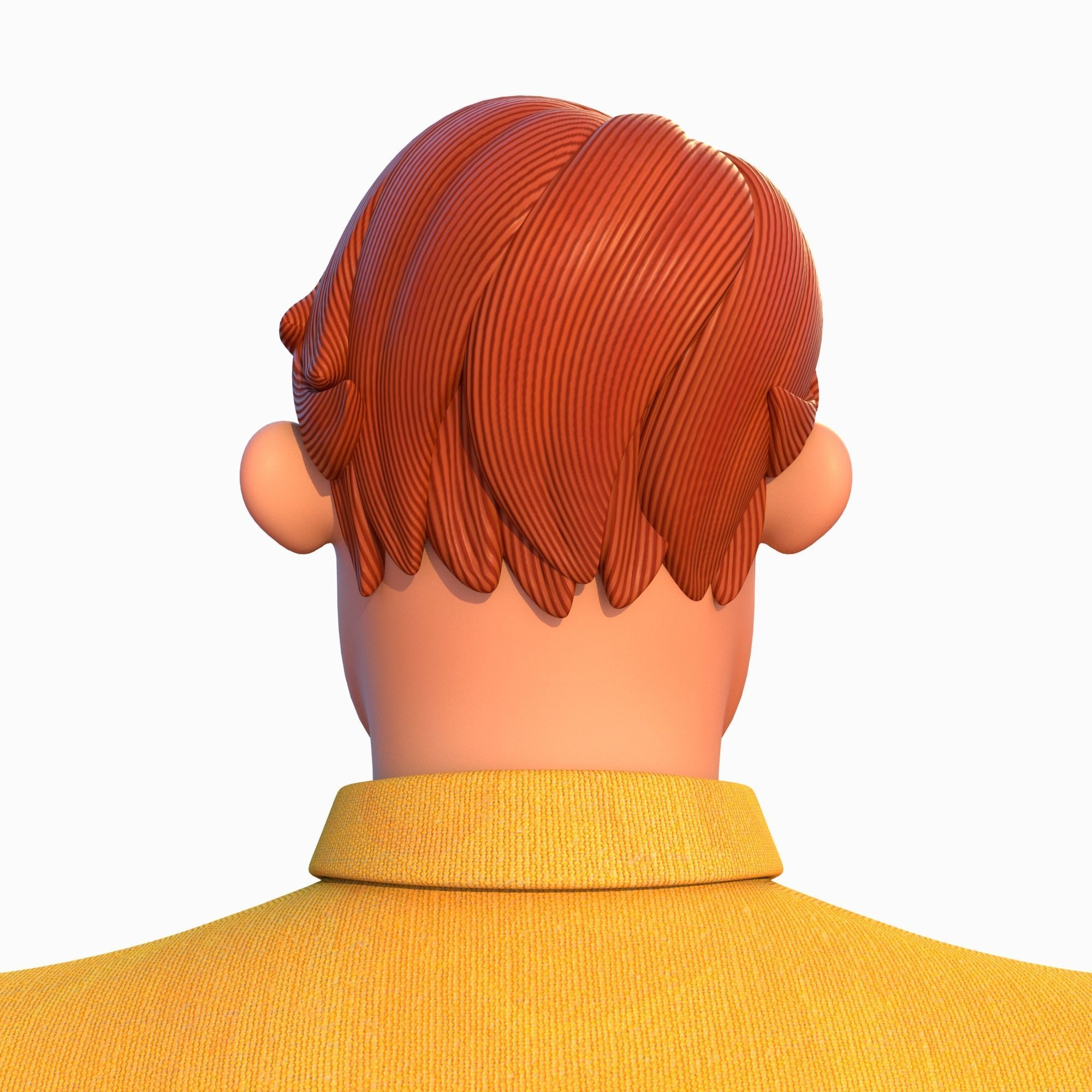 Cartoon Man Rigged Low-poly 3D model_12