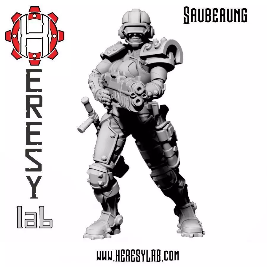 Heresylab - Sauberung Female Enforcer 3D print model