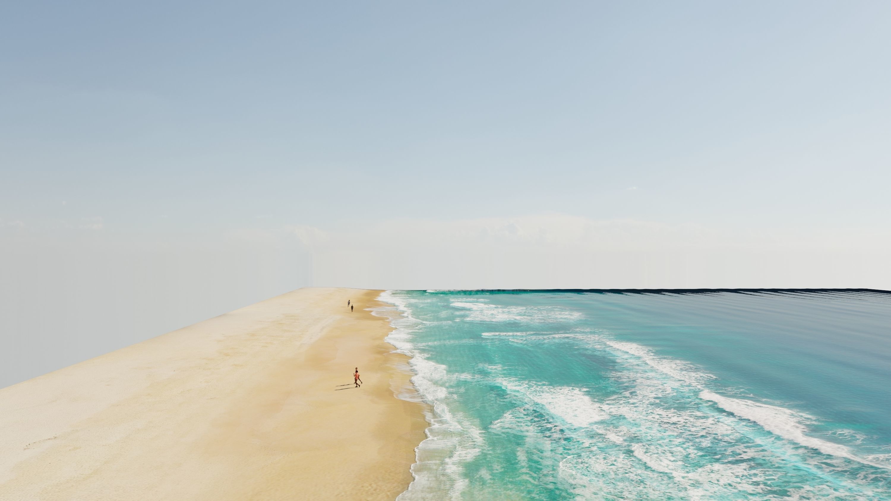 Tropical Water 3d scene  3D model_1