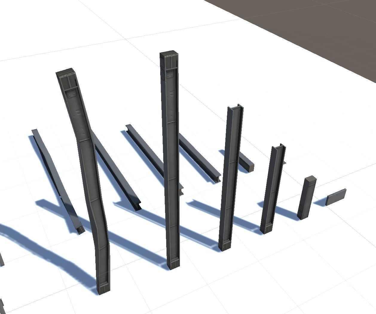 Stairs pack Low-poly 3D model_18