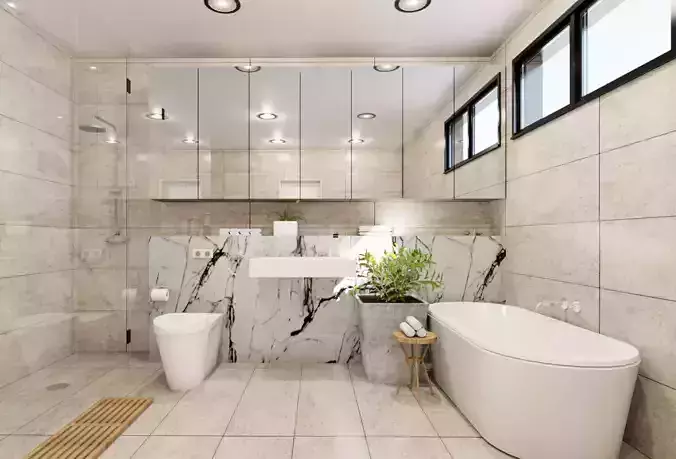 Revit Contemporary Bathroom