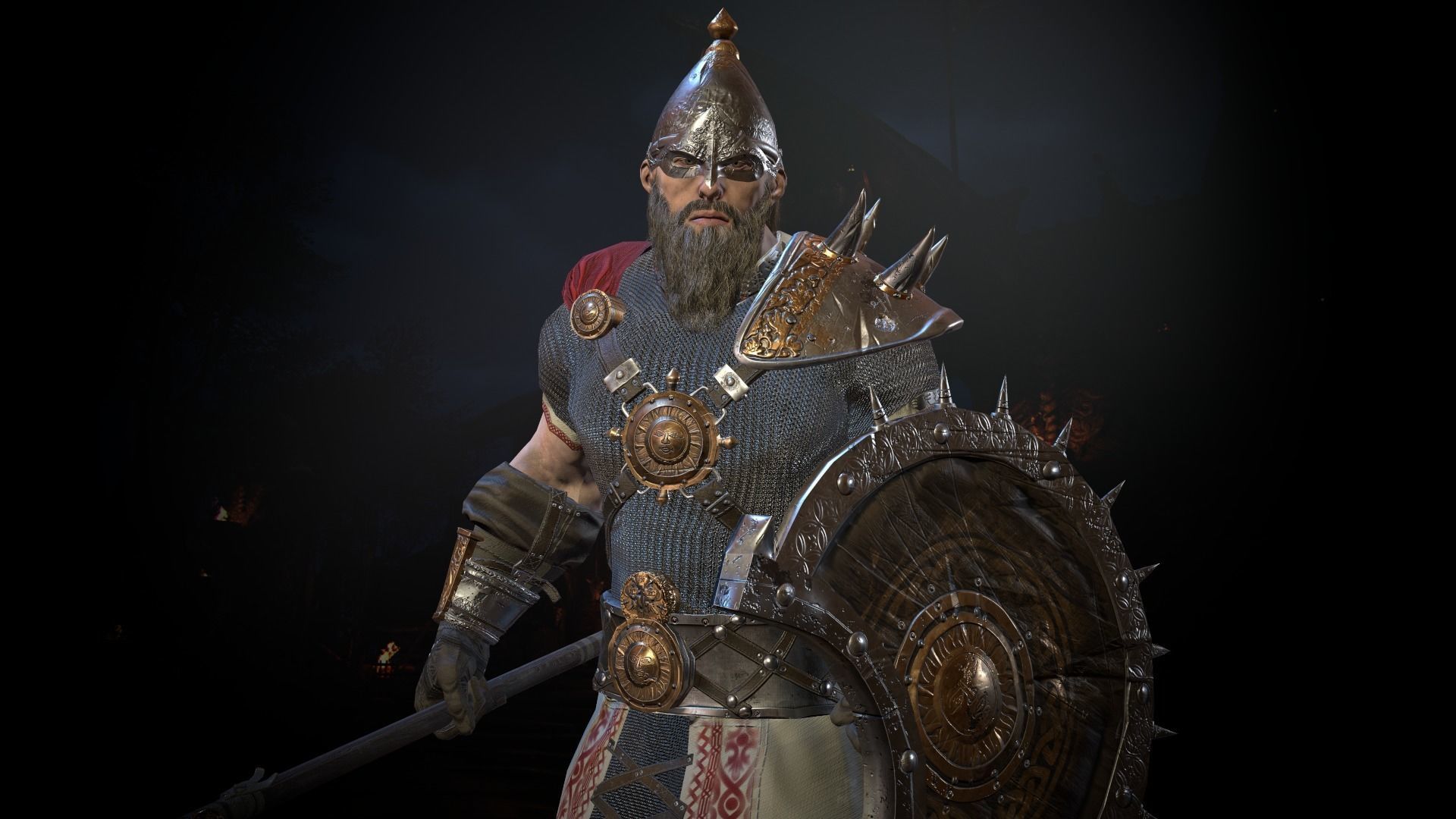 HeroOldWarrior spartan warrior Low-poly 3D model_13