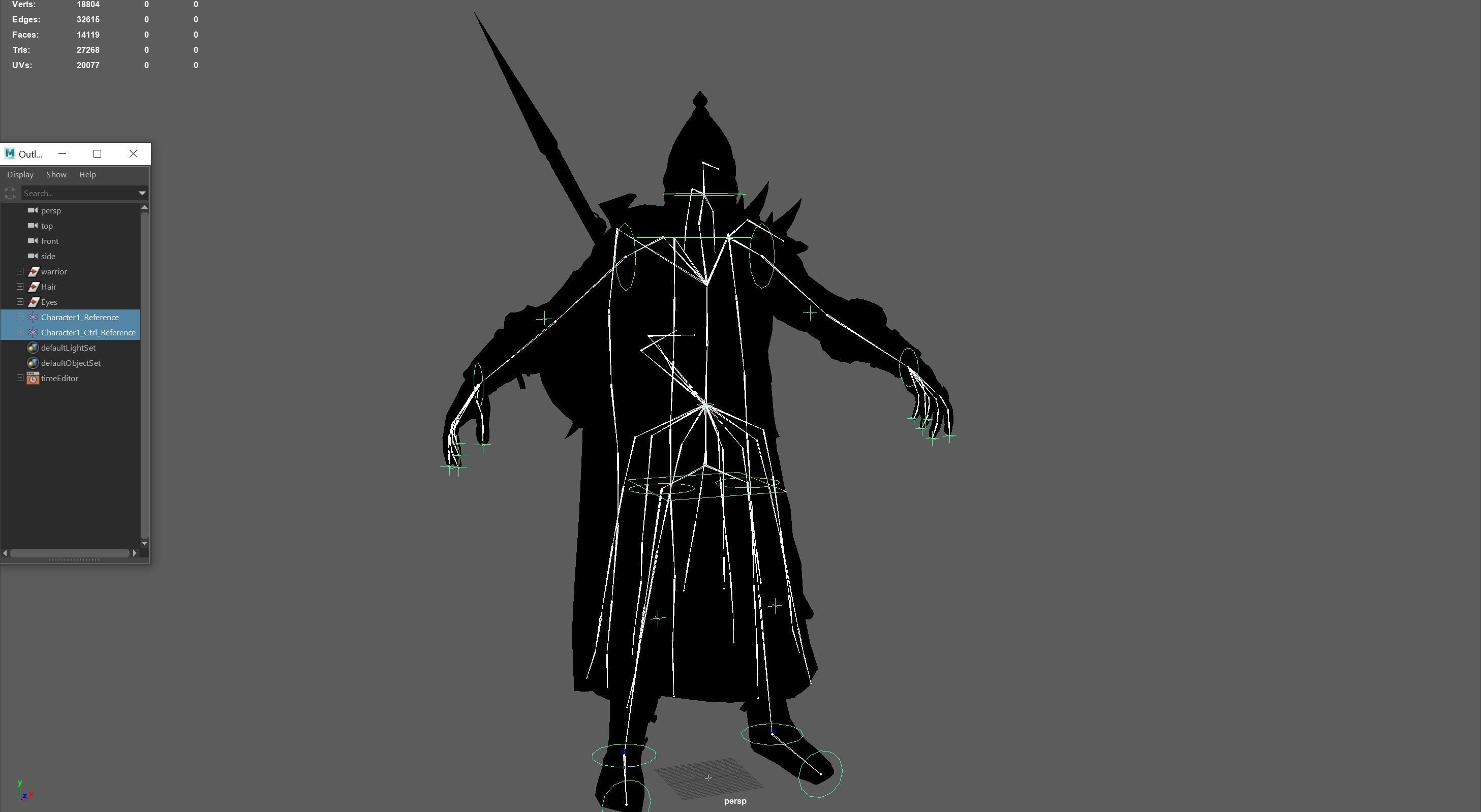 HeroOldWarrior spartan warrior Low-poly 3D model_25