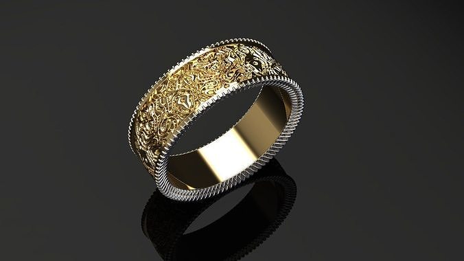 texture ring 3D print model