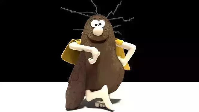 Captain Caveman 3D print model