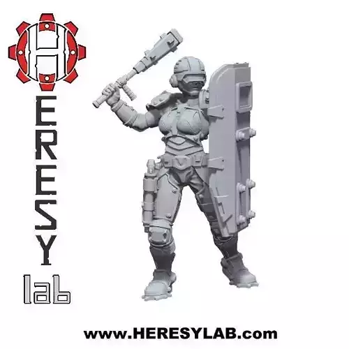 Heresylab - Sauberung  female Enforcer