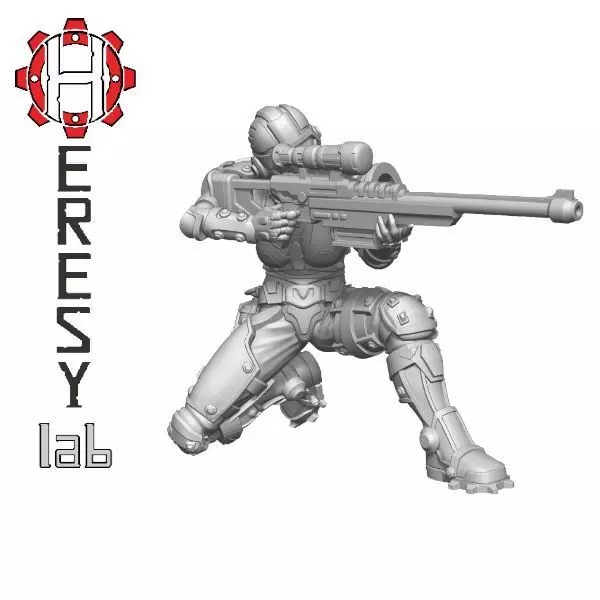Heresylab - Sauberung female Sniper 3D print model