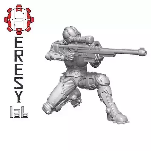 Heresylab - Sauberung female Sniper 3D print model