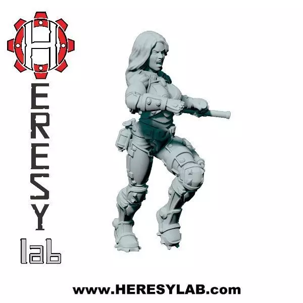 Heresylab - Sauberung female K9 leader 3D print model