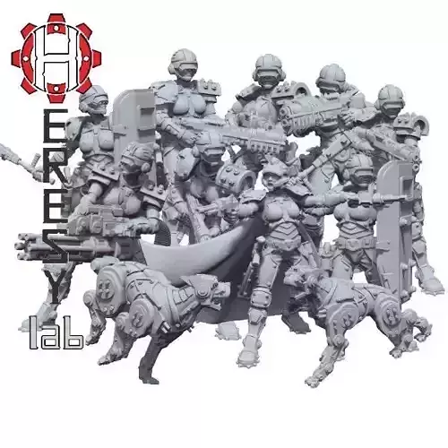 Heresylab - Sauberung Full Team 19 models 3D print model
