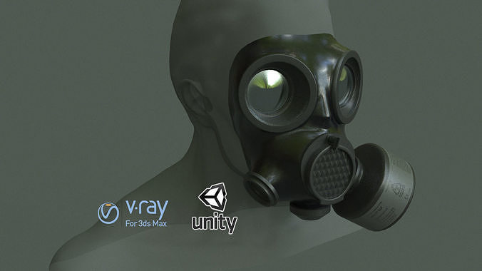 MIRA cm-7m Military Gas Mask Low-poly 3D model