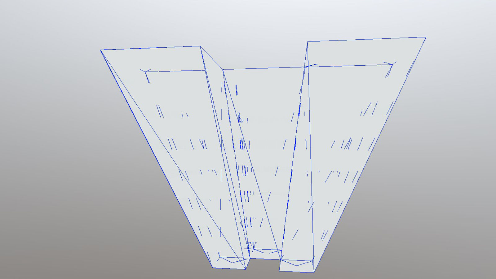 Dystopian Block Building Low-poly 3D model_6