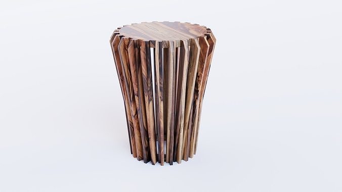 Jade Lamp Table Low-poly 3D model