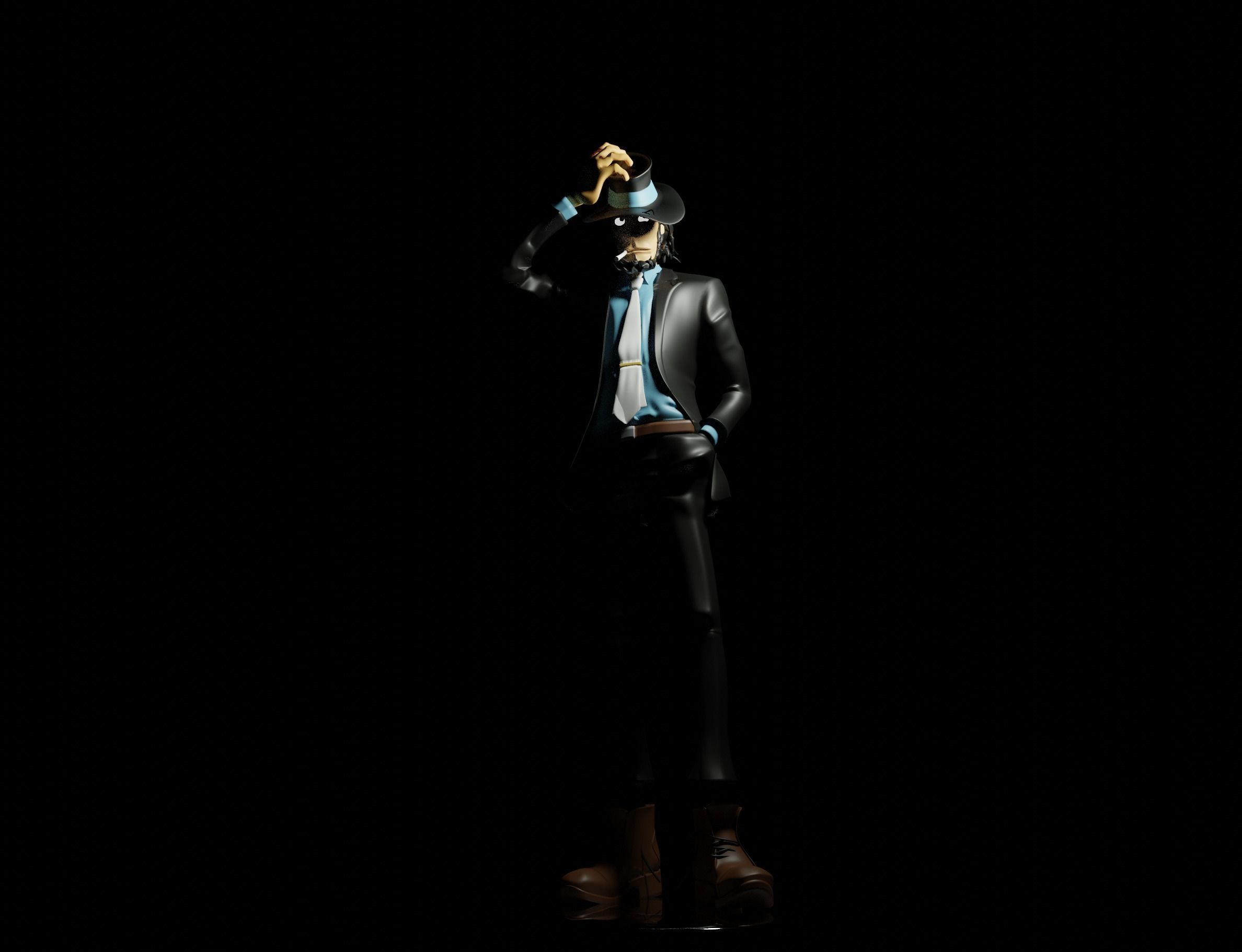 Jigen Lupin 3D print model_4