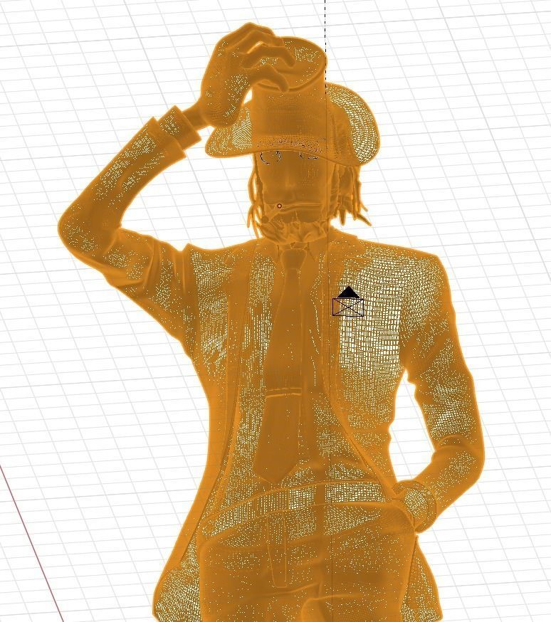 Jigen Lupin 3D print model_1