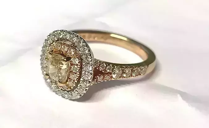 Double halo engagement ring anello doppio giro  tiffany an208