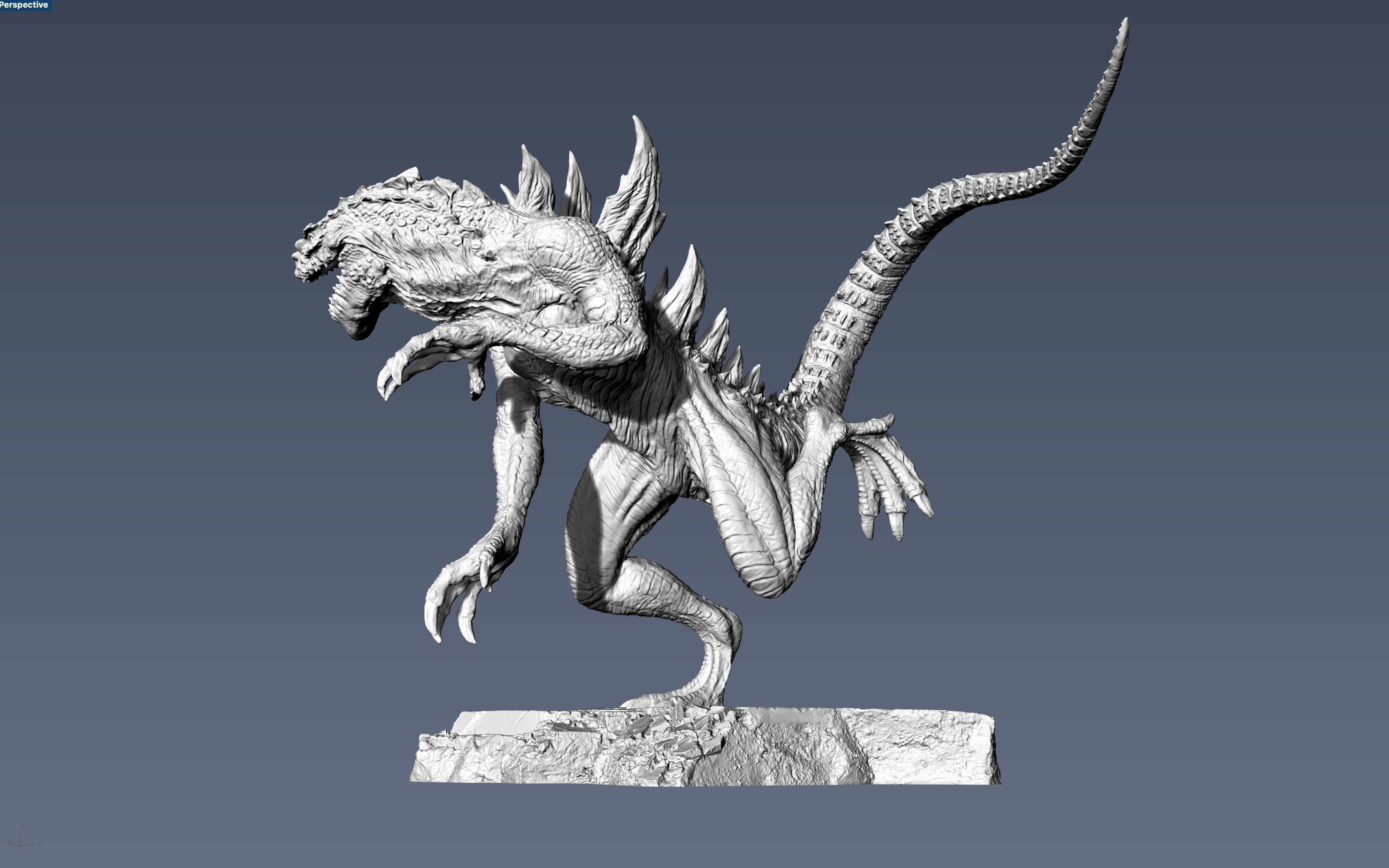 Godzilla 1998 Movie version 3D print model_1