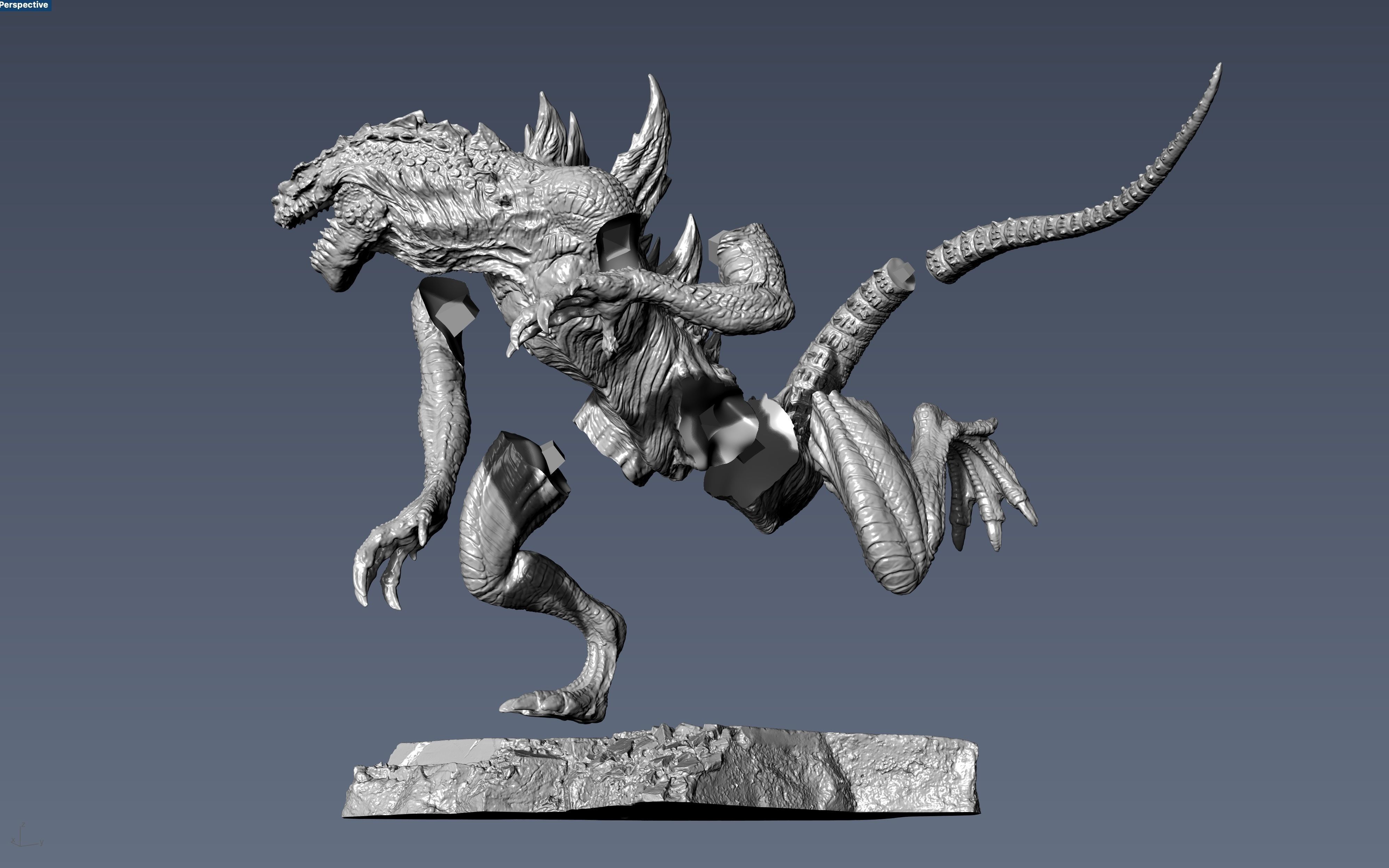 Godzilla 1998 Movie version 3D print model_9