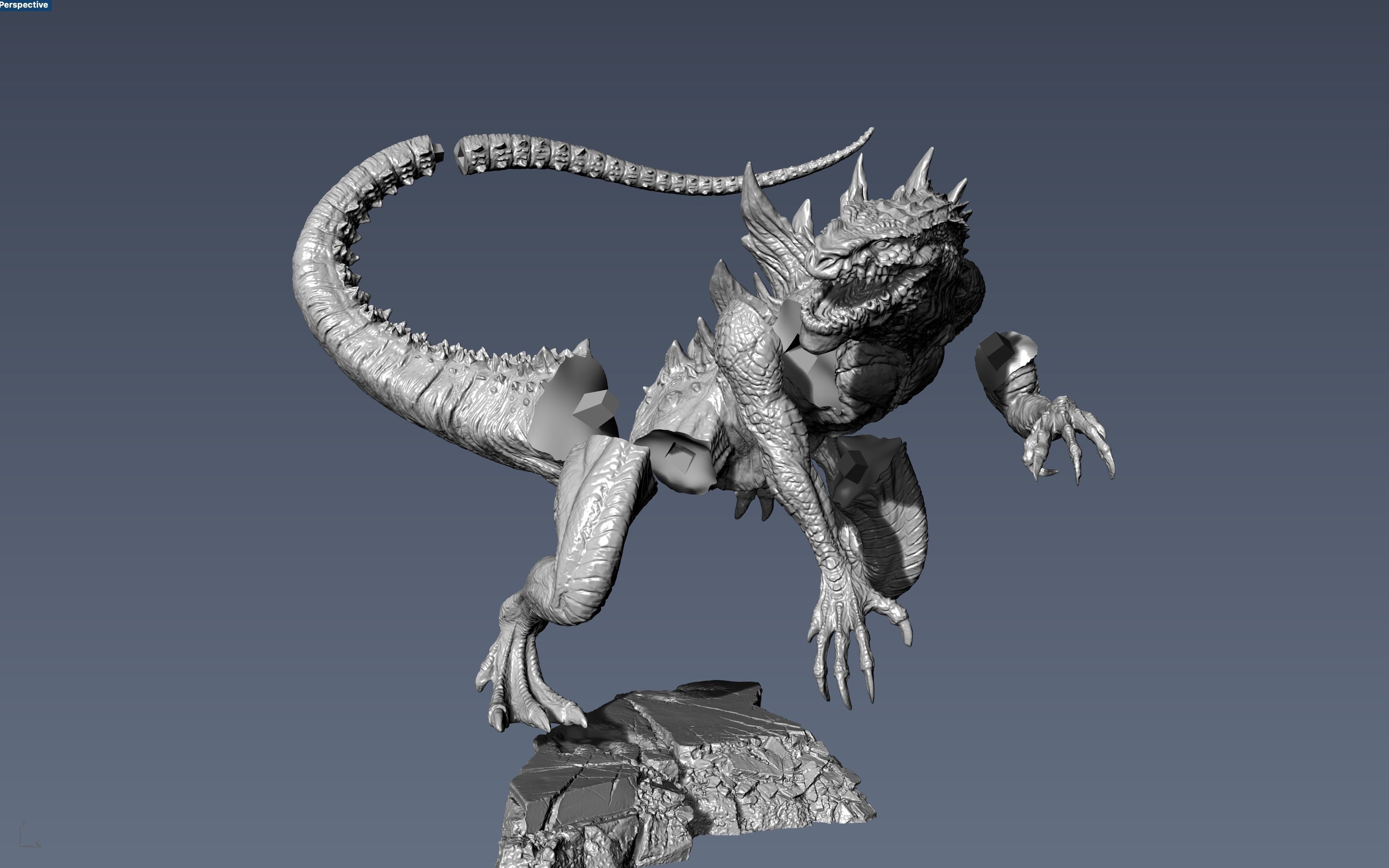 Godzilla 1998 Movie version 3D print model_10