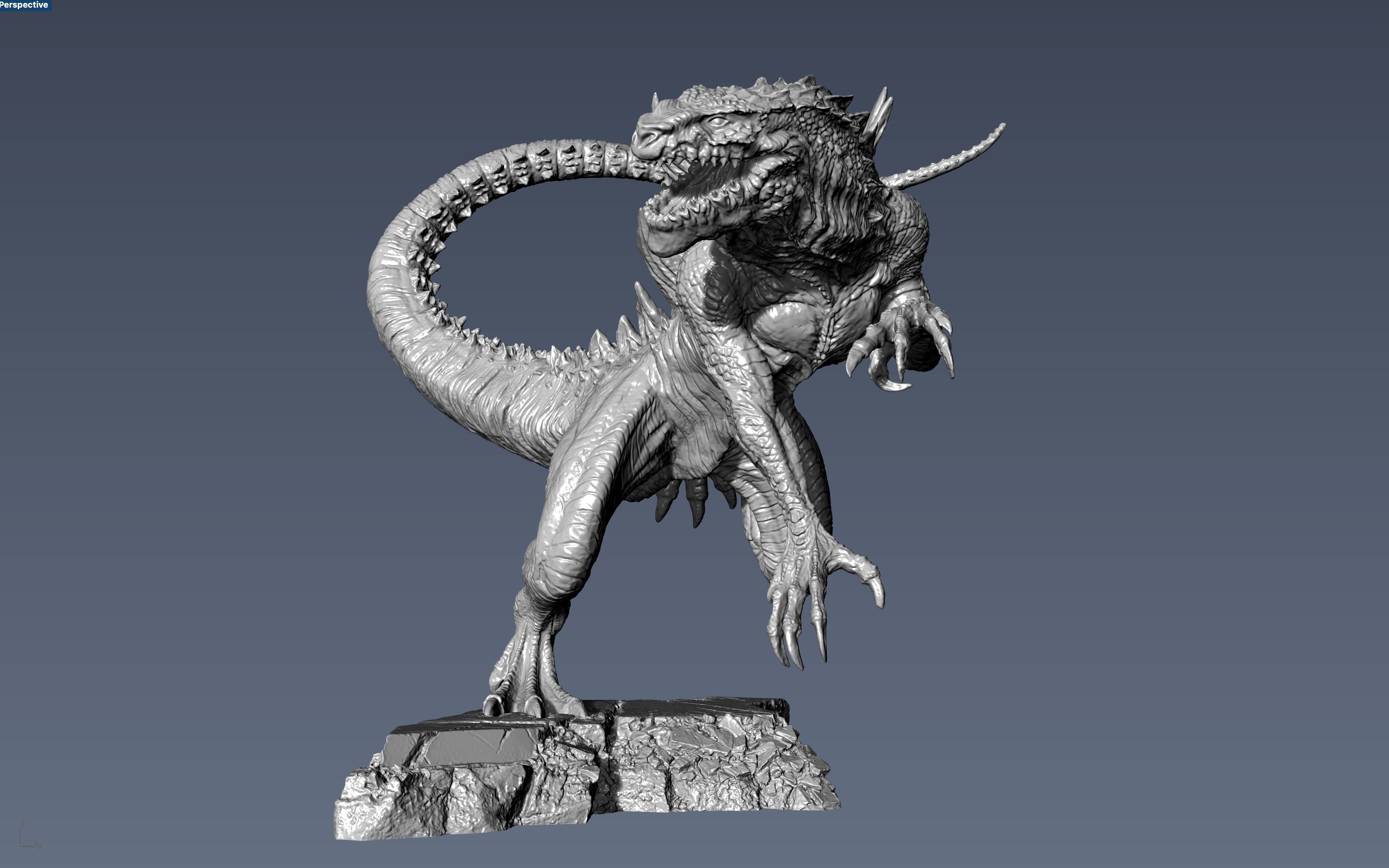 Godzilla 1998 Movie version 3D print model_3