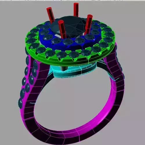 Double halo engagement ring anello doppio giro tiffany an 209