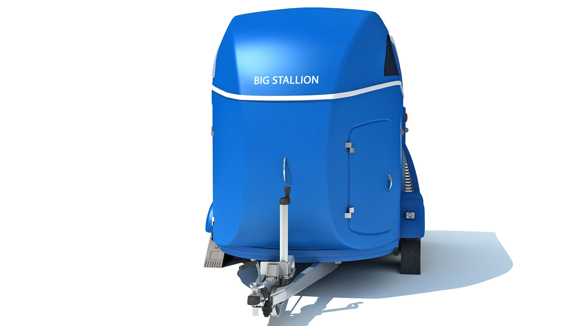 Horse Transport Trailer 3D model_9