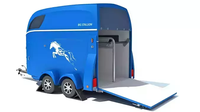 Horse Transport Trailer 3D model