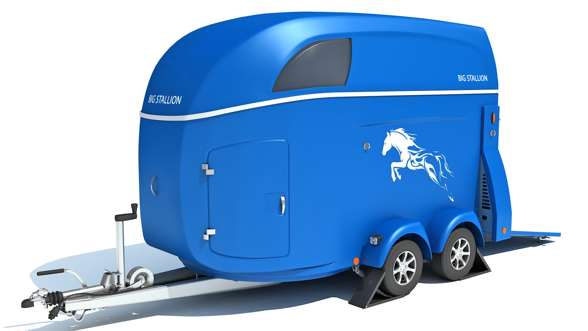 Horse Transport Trailer 3D model_1