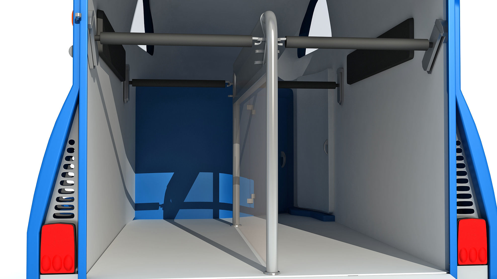 Horse Transport Trailer 3D model_12