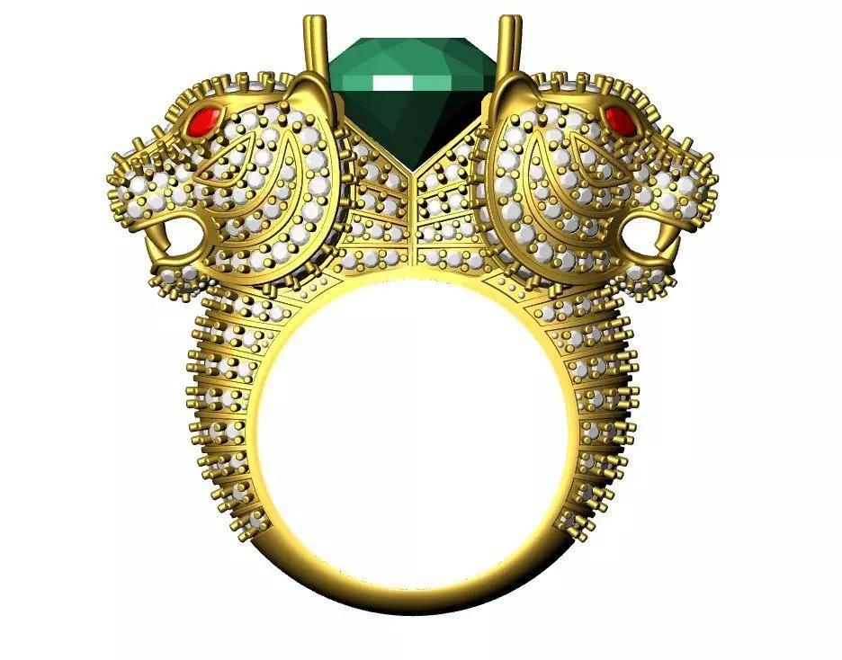 Tiger Ring 3D print model