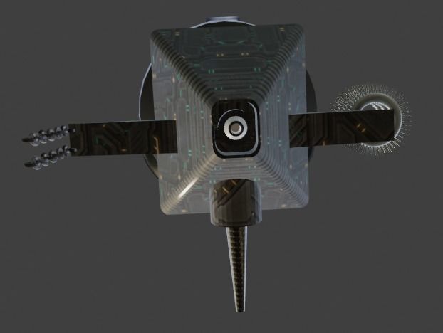 Space robot 3D model_5